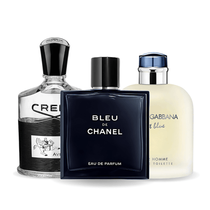 Zestaw 3 Perfum | Bleu de Chanel, Creed Aventus, Light Blue Dolce Gabbana 100 ml